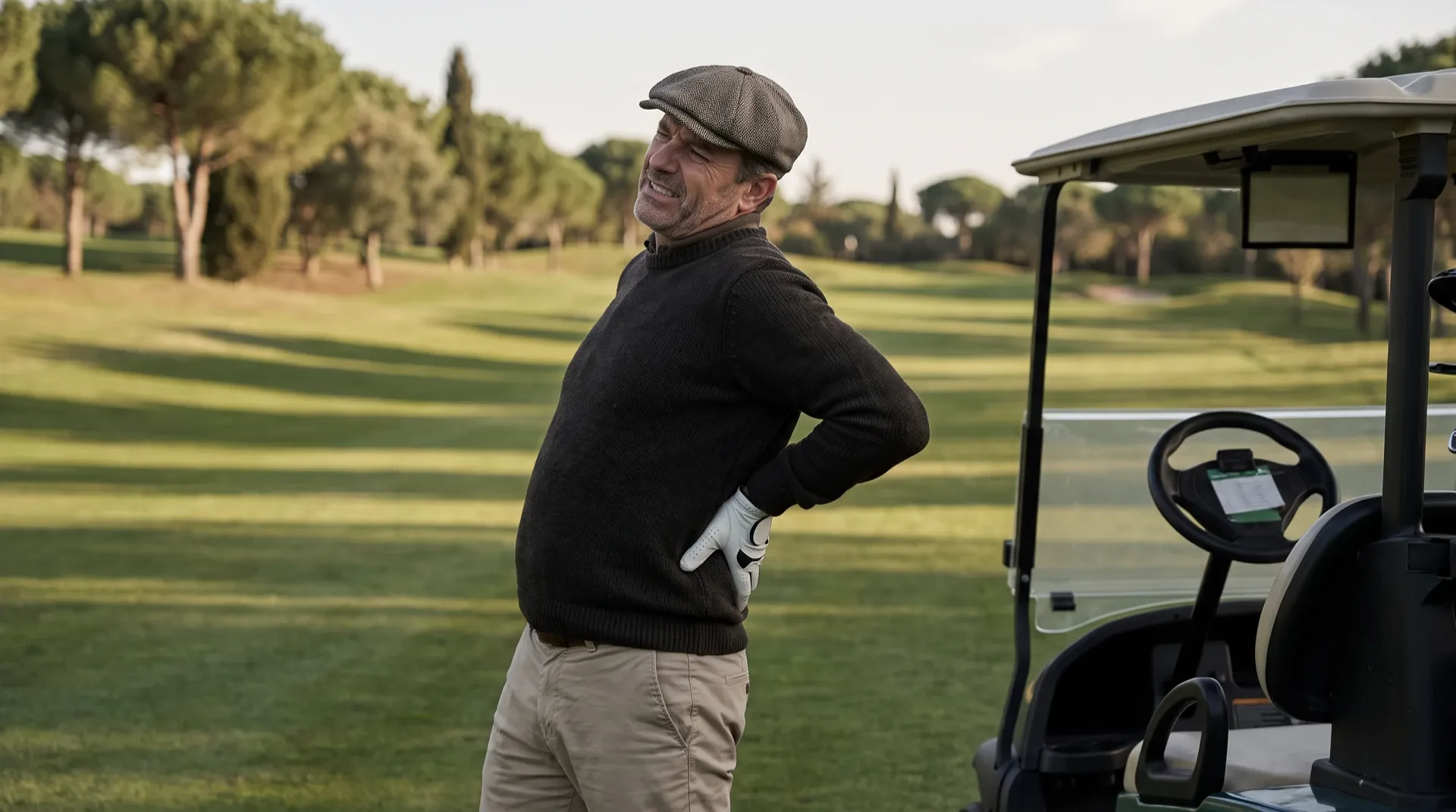 Lower back twinges on the back nine: a 3-minute mid-round reset